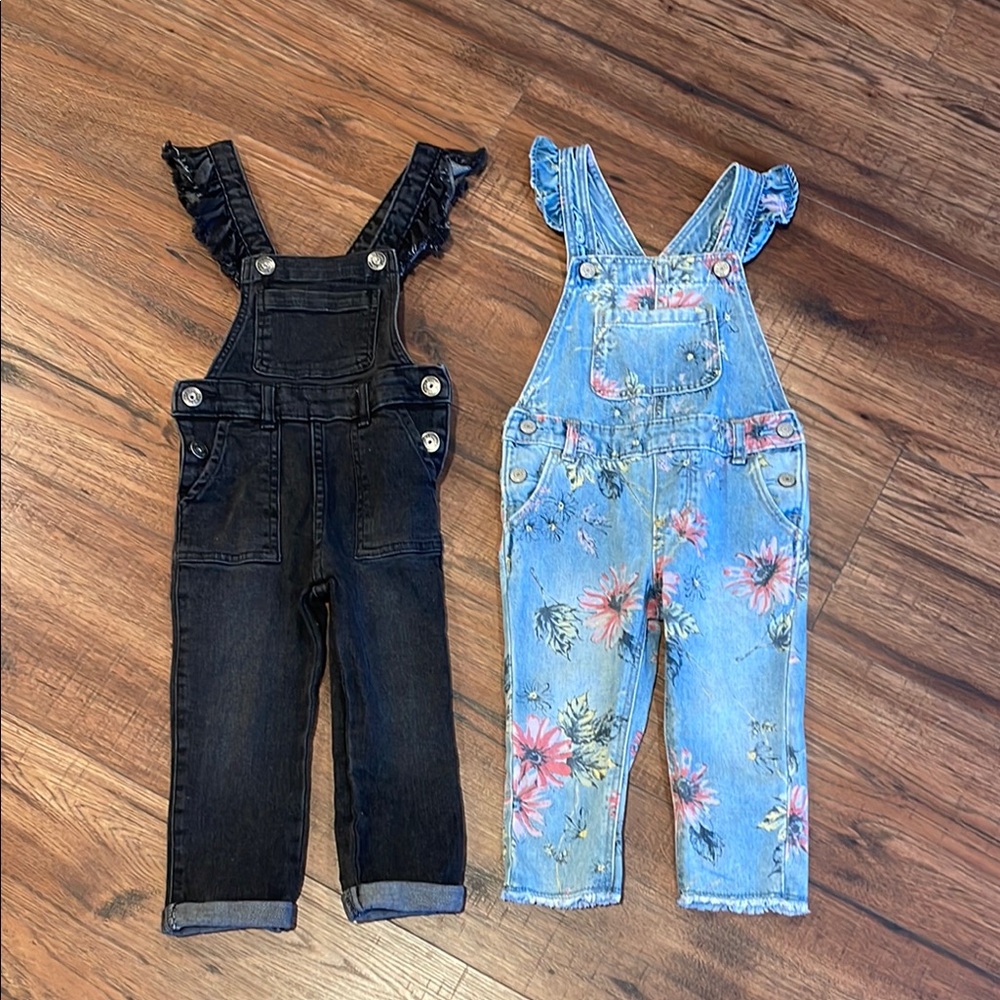 Girls Denim Overalls 2T